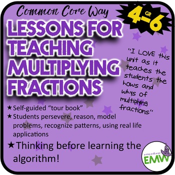 Preview of Lessons for Teaching Multiplying Fractions the Common Core Way!