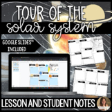Tour of the Solar System Lesson and Guided Notes - Brochure Style