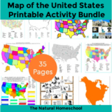 Tour of the USA - United States Map Activities BUNDLE