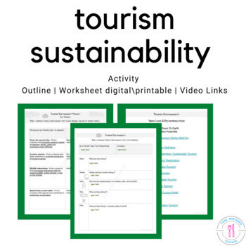 Preview of Tourism Sustainable and Eco Friendly Companies Research Project