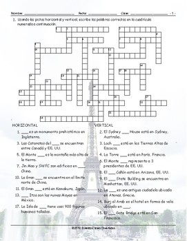 Tourist Attraction Crossword Clue Tourist Destination in the world