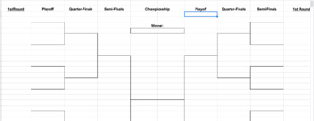 Preview of Tournament Bracket for Classroom Games