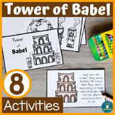 Tower of Babel Bible Lesson Activities, Coloring Pages, Cr