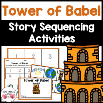 Songs and More Bible Time Digital Bible Lesson ~ 4 Great Stories ~ Creation Noah's Ark and The Tower of Babel ~ Activities Adam and Eve