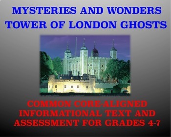 Preview of Tower of London Ghosts: Reading Comprehension Passage and Assessment #8