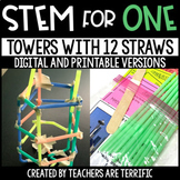 Towers with 12 Straws STEM for One - Digital