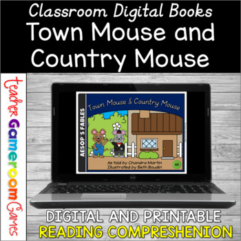 Preview of Town Mouse and Country Mouse Reading Comprehension