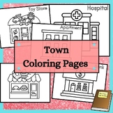 Town and City Coloring Pages
