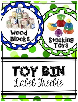 Preview of Toy Bin Labels