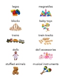 Toy Bin Labels, Editable Toy Storage, Class Organization, 