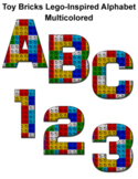 Toy Bricks Lego Inspired Alphabet Pngs - Patterned