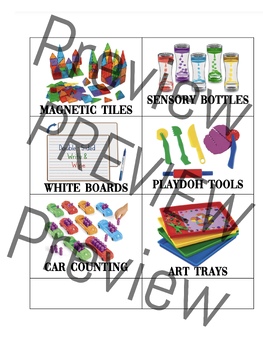 Preview of Toy Bucket Labels