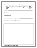 Toy Invention Activity Sheet