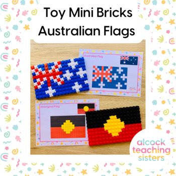Preview of Toy Mini Bricks - Australian Flags