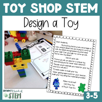 Preview of Toy Shop STEM: Engineering Design Process to build a Toy 3-5 | {Digital & Print}
