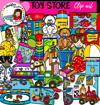 Toy Store clip art set- Big set of 69 graphics! by Artifex | TpT