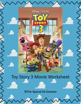 Preview of Toy Story 3 Movie Worksheet
