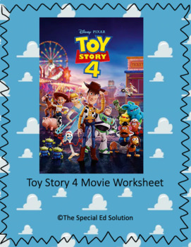 Preview of Toy Story 4 Movie Worksheet