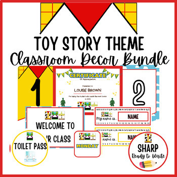 Forky Kit Editable Printable School Labels in Powerpoint Toy Story 