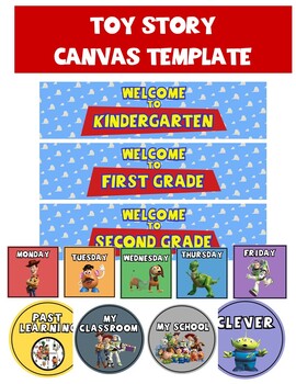 Preview of Toy Story Canvas Template