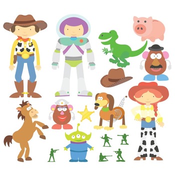 Preview of Toy Story Digital Clipart & Vector Set