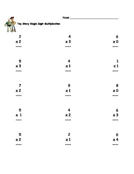 Toy Story Mathematics Worksheets By Southern Learning Tpt