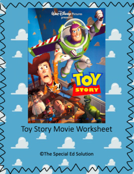 Preview of Toy Story Movie Worksheet