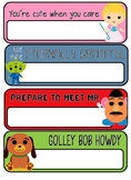 Toy Story Name Plates