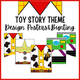 Toy Story Theme Design Bunting and Poster Designs
