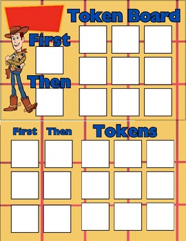 Preview of Toy Story Token Boards for Teachers - Printable PDF for Behavior Management and
