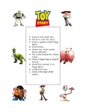 Toy Story following directions worksheet