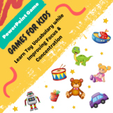 Toy Vocabulary - Power Point Game for Children - preschool