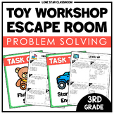 Toy Workshop Escape Room - Problem Solving - 3rd Grade Math
