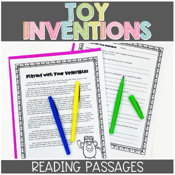 Preview of Nonfiction Reading Passages on Toy Inventions