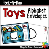 Toys Alphabet Game (Peek-A-Boo Envelopes)