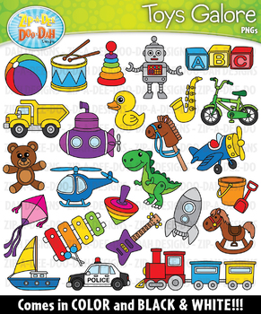 Preview of Toys Galore Clipart {Zip-A-Dee-Doo-Dah Designs}