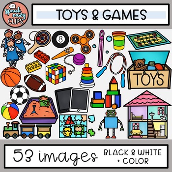 Preview of Toys + Games Clip Art SpeakEazySLP