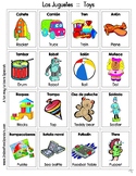 Toys - Los juguetes - Bingo Bilingüe - Bilingual bingo