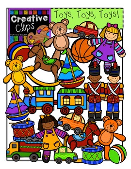 Preview of Toys Clipart {Creative Clips Clipart}