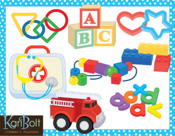Preview of Toys and Manipulatives Clip Art