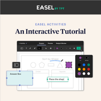 Preview of Easel Activities: FREE Interactive Tutorial for TpT School Access
