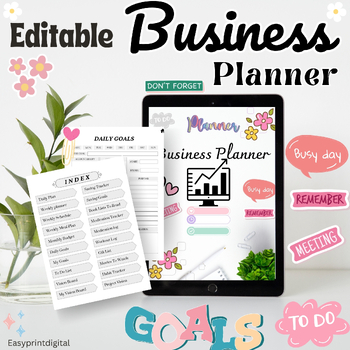 Preview of TpT Seller Business Planner | Organize Your Business Physically or Digitally