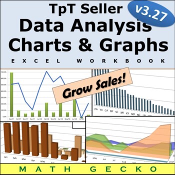 Preview of TpT Seller Data Analysis Charts and Graphs - Giant Set of Spreadsheets!