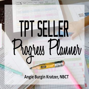 Preview of TpT Seller Progress Planner {Fully EDITABLE}