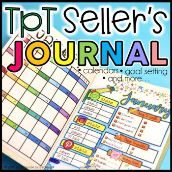 Preview of TpT Seller's Journal I Calendars and Monthly Planning
