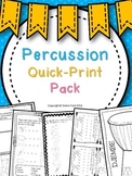 Percussion Quick-Print Pack