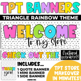 Tpt Store Banners Rainbow Triangle Theme