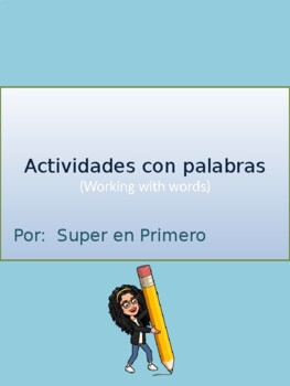 Preview of Trabaja con palabras/ Word work