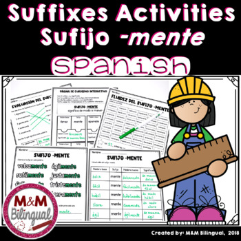 Sufijos Cion Worksheets Teaching Resources Teachers Pay Teachers