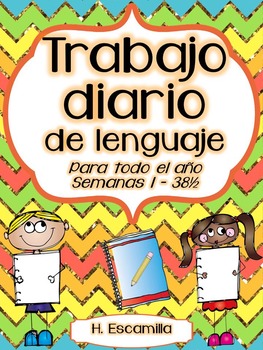 Preview of Trabajo diario de lenguaje - Para todo el año - Semanas 1 - 38